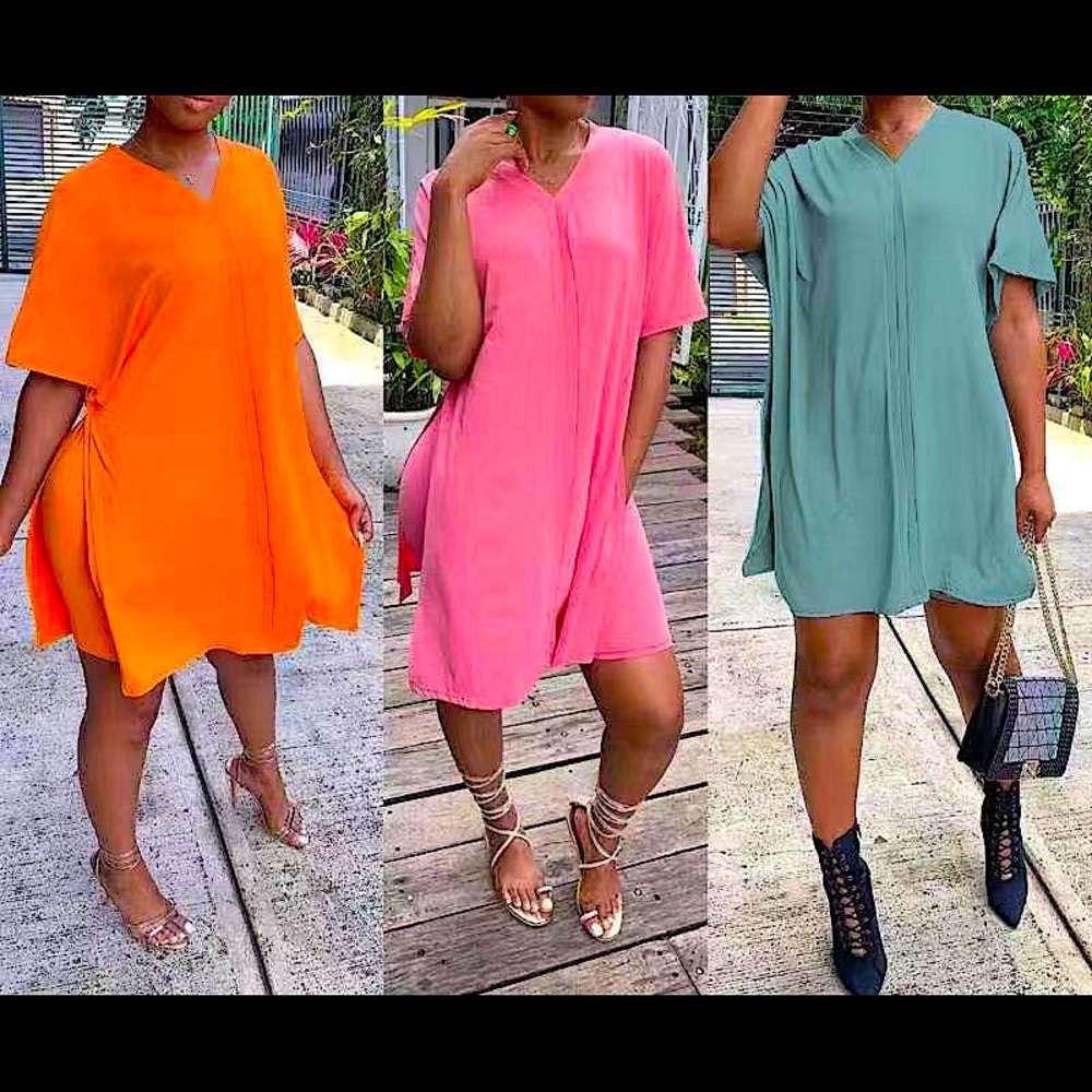 Salmon Tunic & Biker Short Set